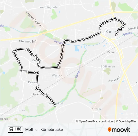 188 Bus Line Map