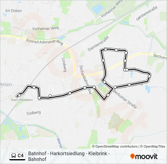 C4 Bus Line Map