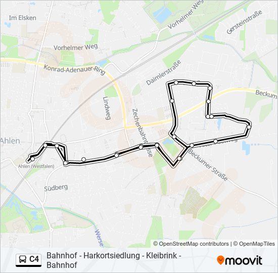 C4 bus Line Map