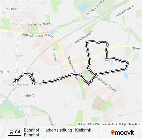 C4 Bus Line Map