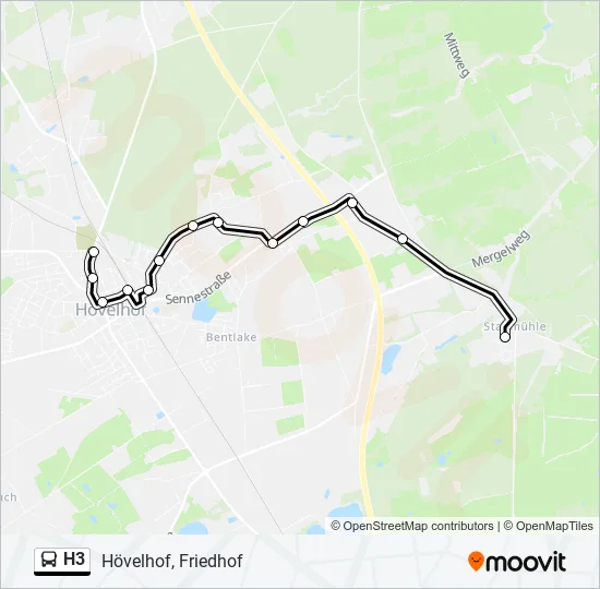 H3 Bus Line Map