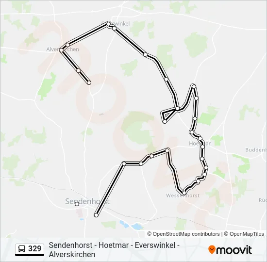 329 Bus Line Map