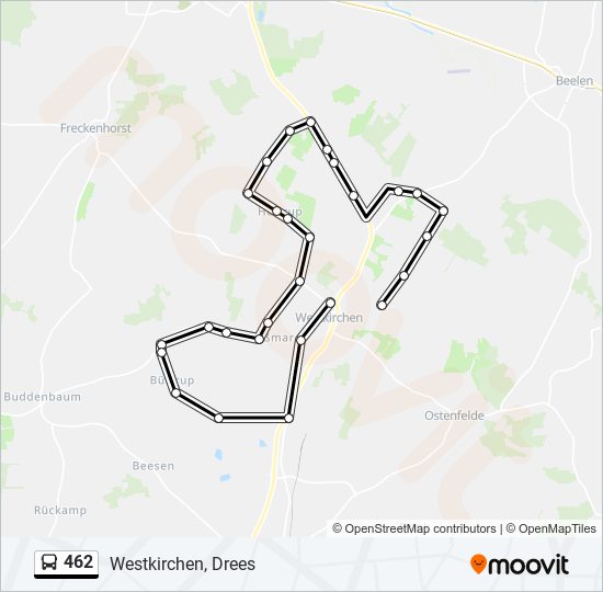 462 bus Line Map