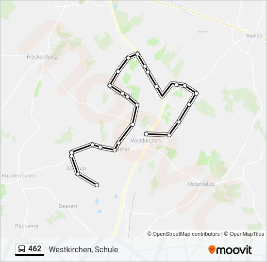 462 Bus Line Map