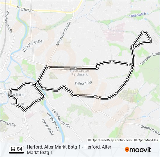 S4 bus Line Map