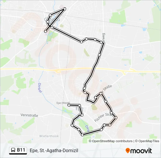 B11 Bus Line Map
