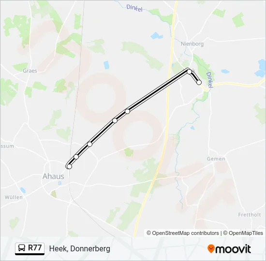 R77 Bus Line Map