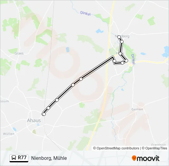R77 Bus Line Map