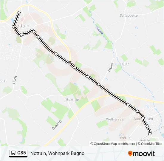 C85 Bus Line Map