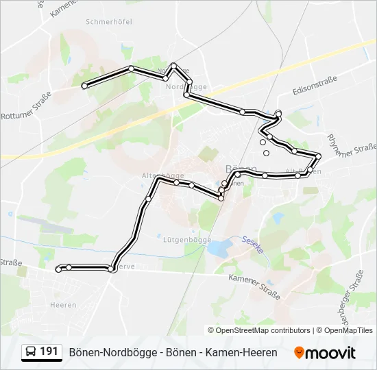 191 Bus Line Map