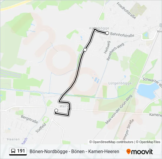 191 Bus Line Map