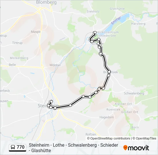 770 Bus Line Map