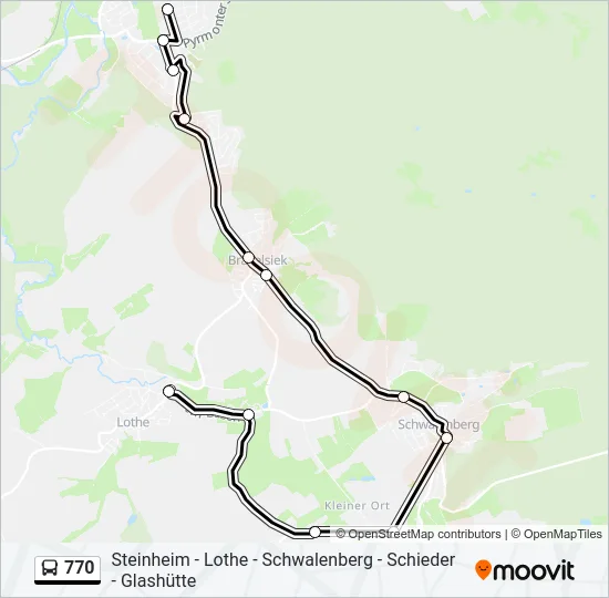 770 Bus Line Map