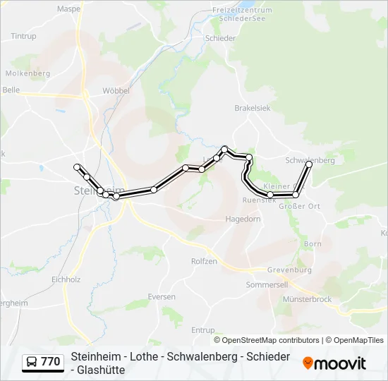 770 Bus Line Map