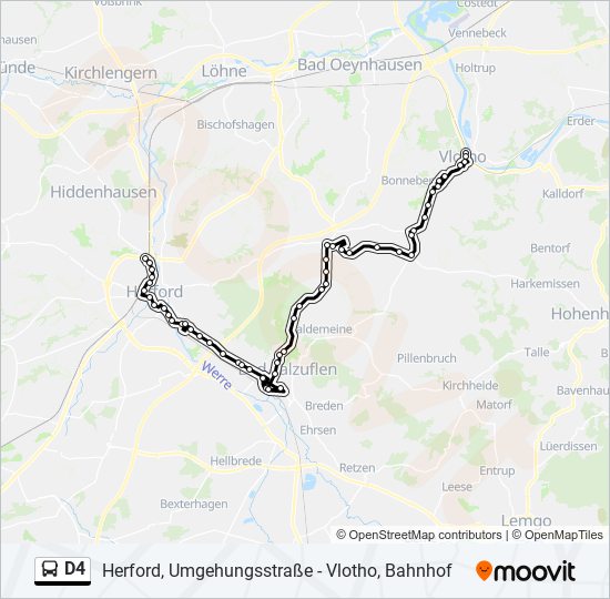 D4 bus Line Map