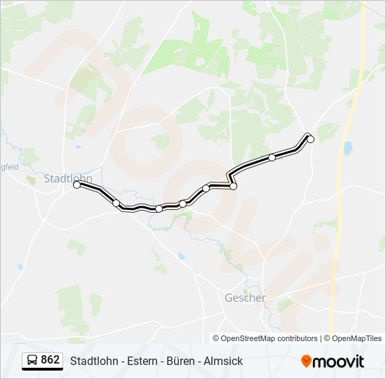 862 Route: Schedules, Stops & Maps - Stadtlohn, Busbahnhof Bstg A1 ...