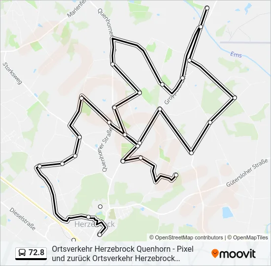 72.8 Bus Line Map
