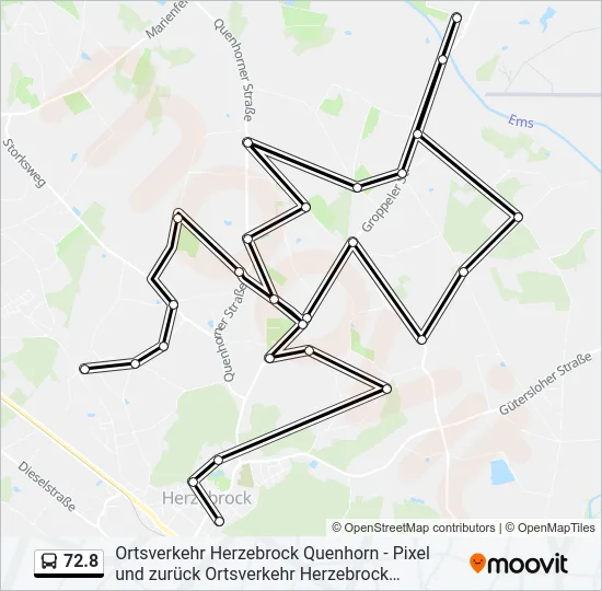 72.8 Bus Line Map