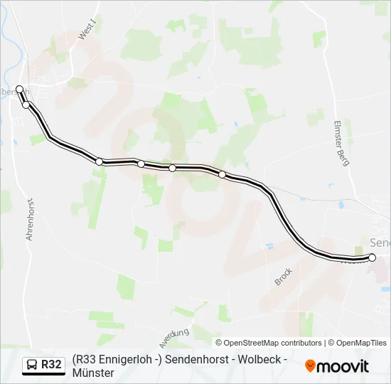 R32 Bus Line Map