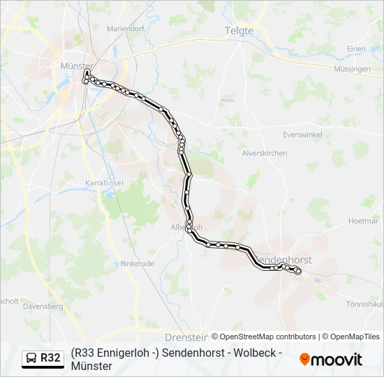 R32 Bus Line Map