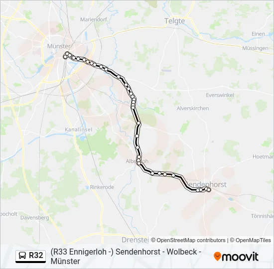 R32 Bus Line Map
