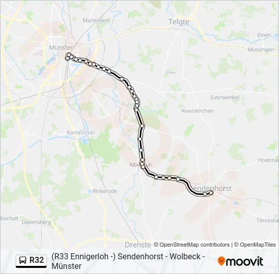 R32 Bus Line Map