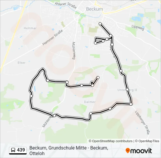 439 Bus Line Map