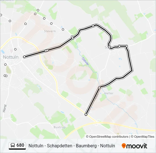680 Bus Line Map