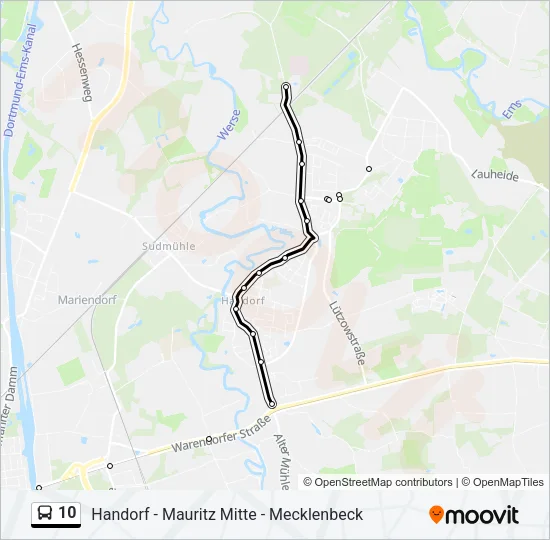 10 Bus Line Map