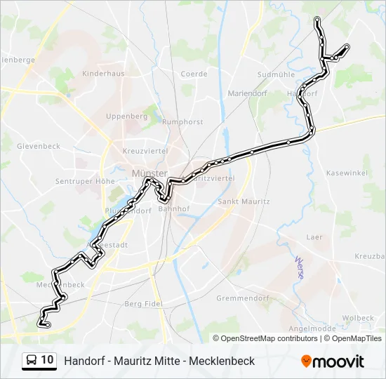 10 Bus Line Map