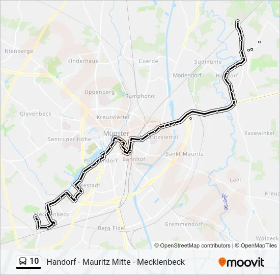 10 Bus Line Map