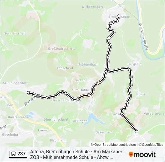 237 Bus Line Map