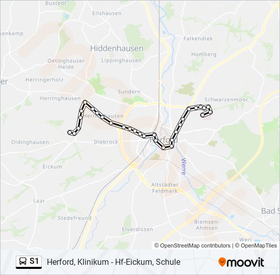 s1 Route: Schedules, Stops & Maps - Hf-Eickum, Lemkenweg (Updated)