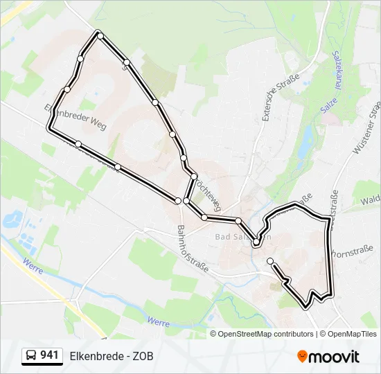 941 Bus Line Map