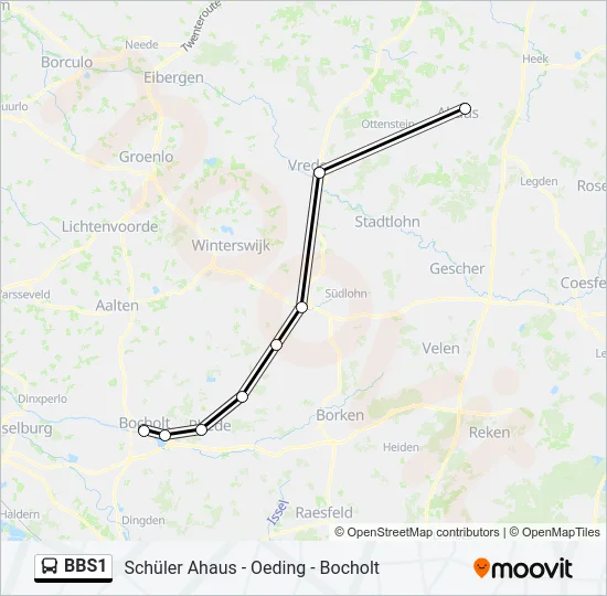 BBS1 Bus Line Map