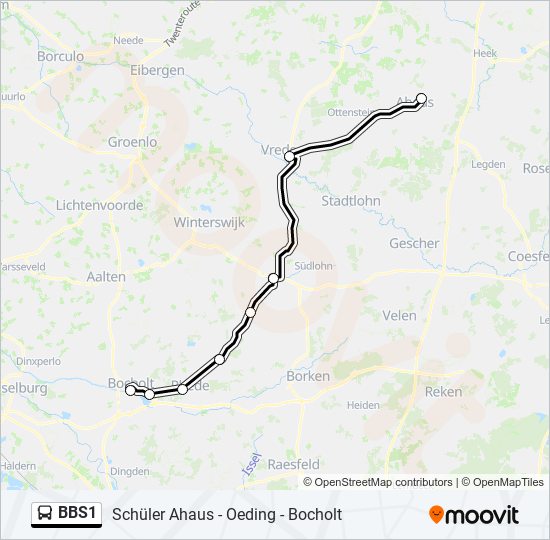 BBS1 bus Line Map