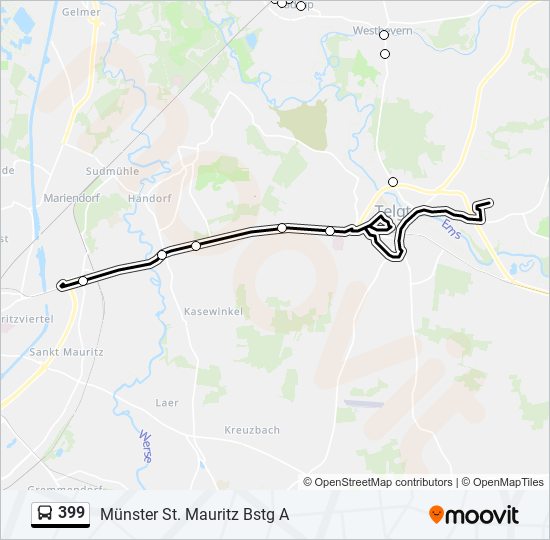 399 Route: Schedules, Stops & Maps - Münster St. Mauritz Bstg A (Updated)