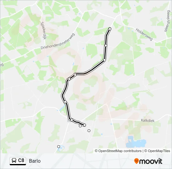 C8 Bus Line Map
