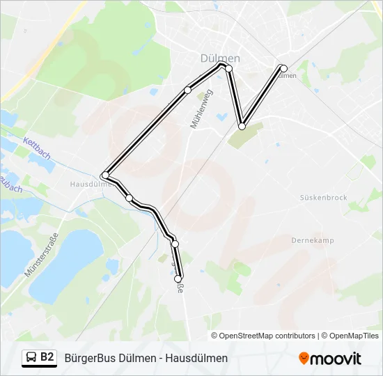 B2 Bus Line Map