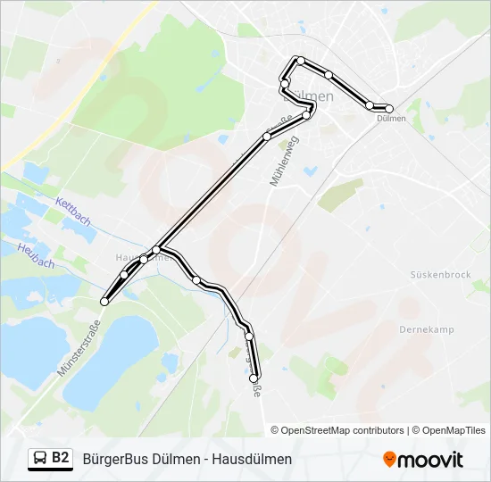 B2 Bus Line Map