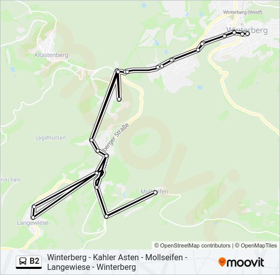 B2 Bus Line Map