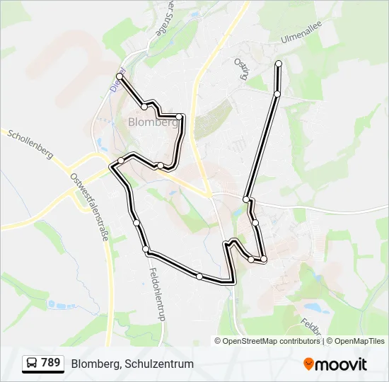789 Bus Line Map