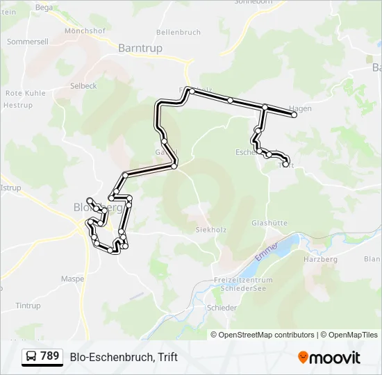 789 Bus Line Map