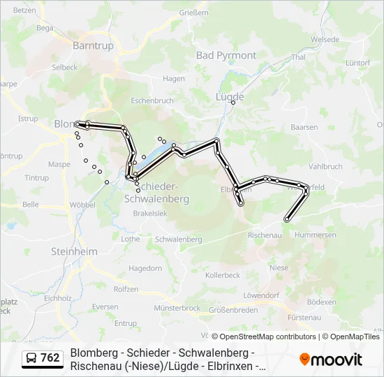 762 Bus Line Map