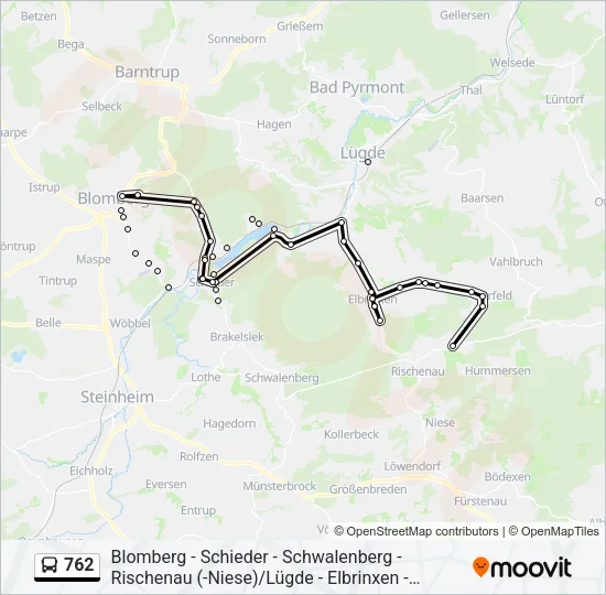 762 Bus Line Map