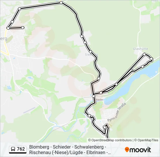 762 Bus Line Map