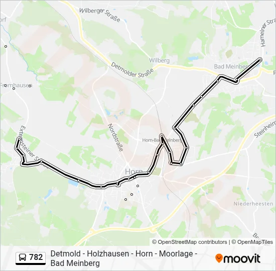 782 Route: Fahrpläne, Haltestellen & Karten - Bad Meinberg (Aktualisiert)