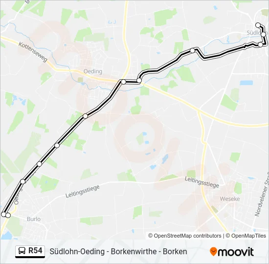 R54  Line Map