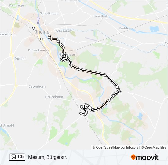 c6 Route: Schedules, Stops & Maps - Mesum, Bürgerstr. (Updated)