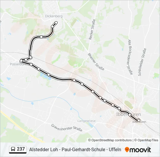 237 Bus Line Map
